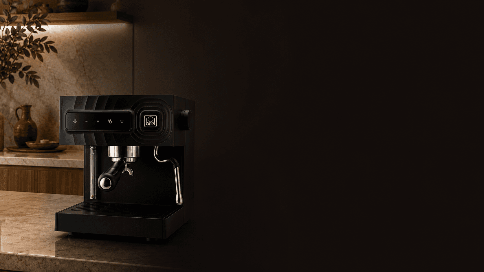 Máquina de café espresso Briel reparable, diseñada para durar décadas